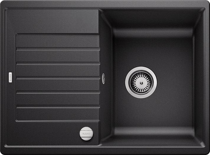 Zlewozmywak Blanco Zia 45 S Compact Silgranit PuraDur Antracyt odwracalny, korek auto.