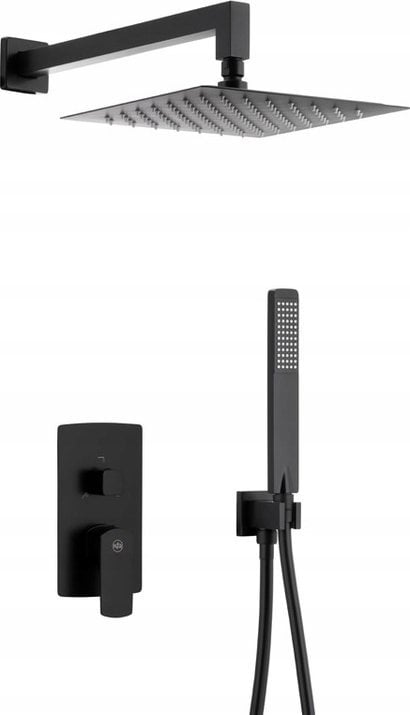 Zestaw prysznicowy KFA MOKAIT ZESTAW NATRYSKOWY PODTYNKOWY NEW (2021) Z BATERIĄ 3 FUNKCYJNĄ, CZARNY