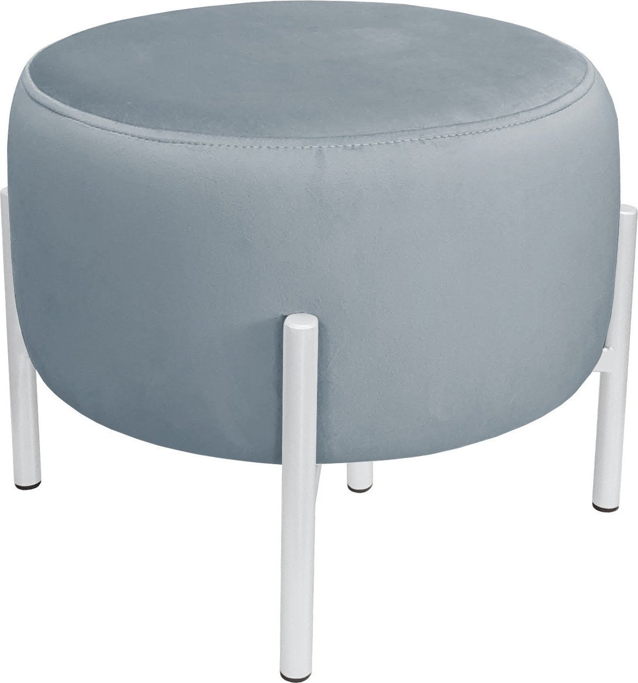 Atos Pufa OLA LOFT ławka podnóżek metal biała BL06