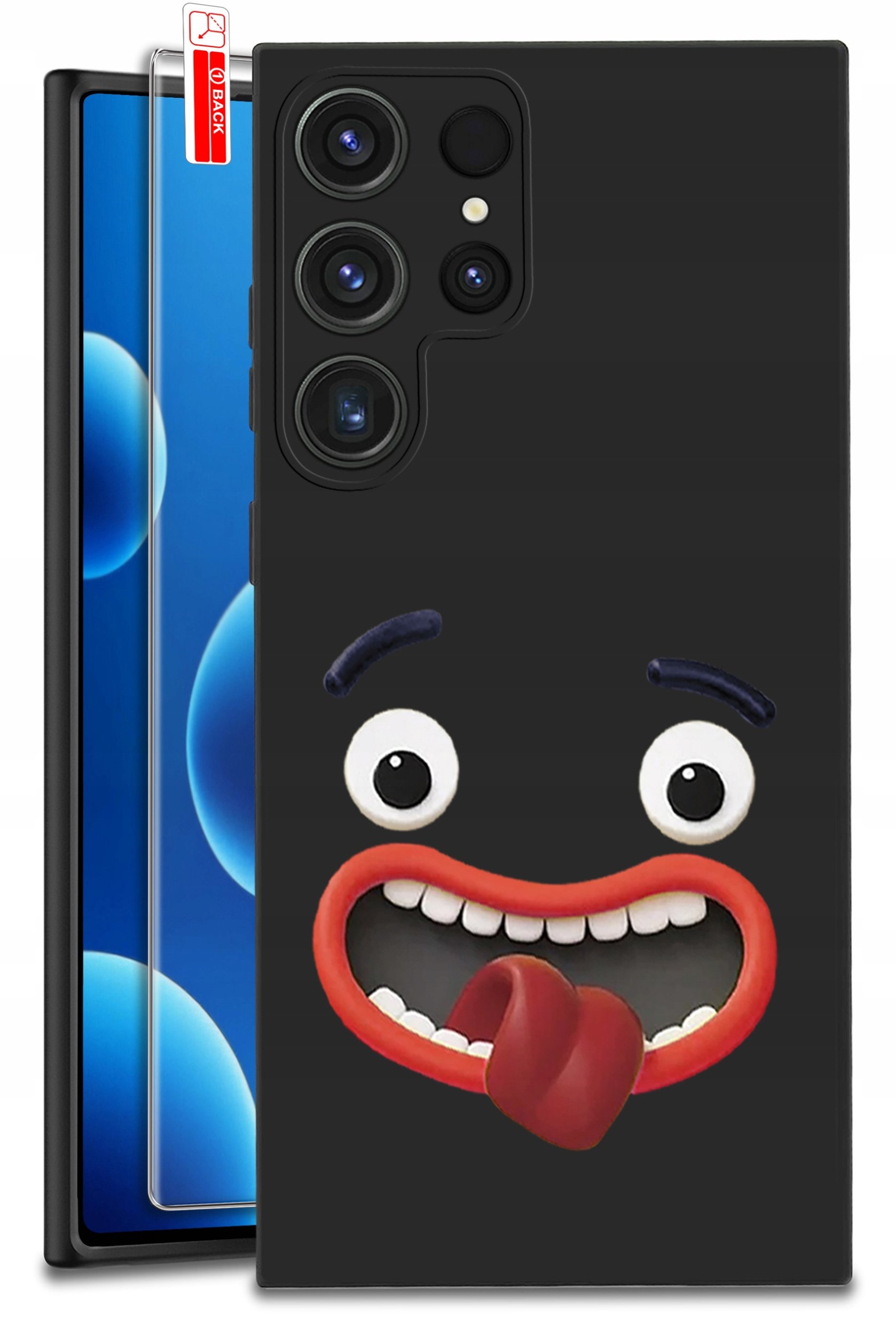 ETUI do Samsung Galaxy S24 Ultra | WZORY | SILIKONOWE MATT CASE + SZKŁO 9H