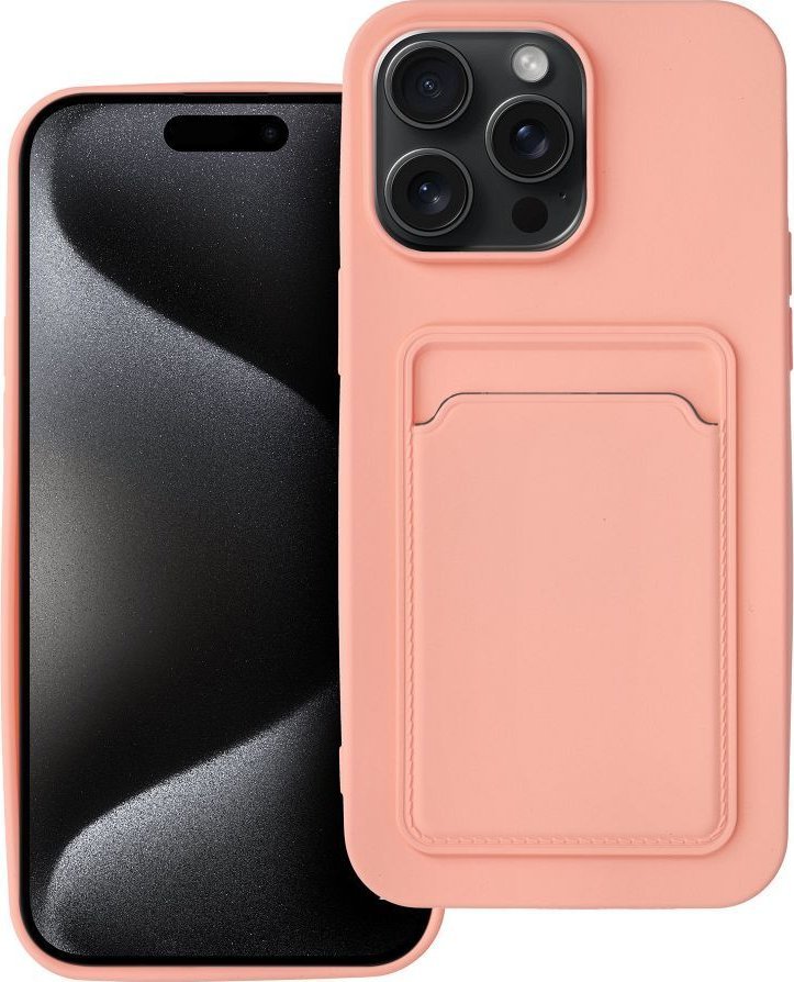 OEM Futerał CARD CASE do IPHONE 15 Pro Max różowy