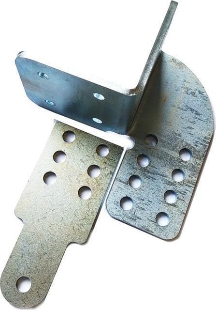 Uchwyt napędu bramy rozwiernej otwarcie na zewnątrz - LEWY - montaż kątowy na słup