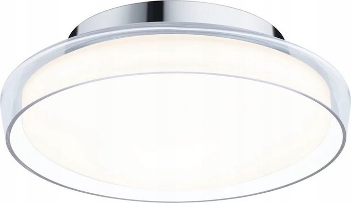 Lampa sufitowa Paulmann Plafoniera LUENA LED 16.5W 860lm okragła 350mm 3000K IP44 230V szkło chrom / metal