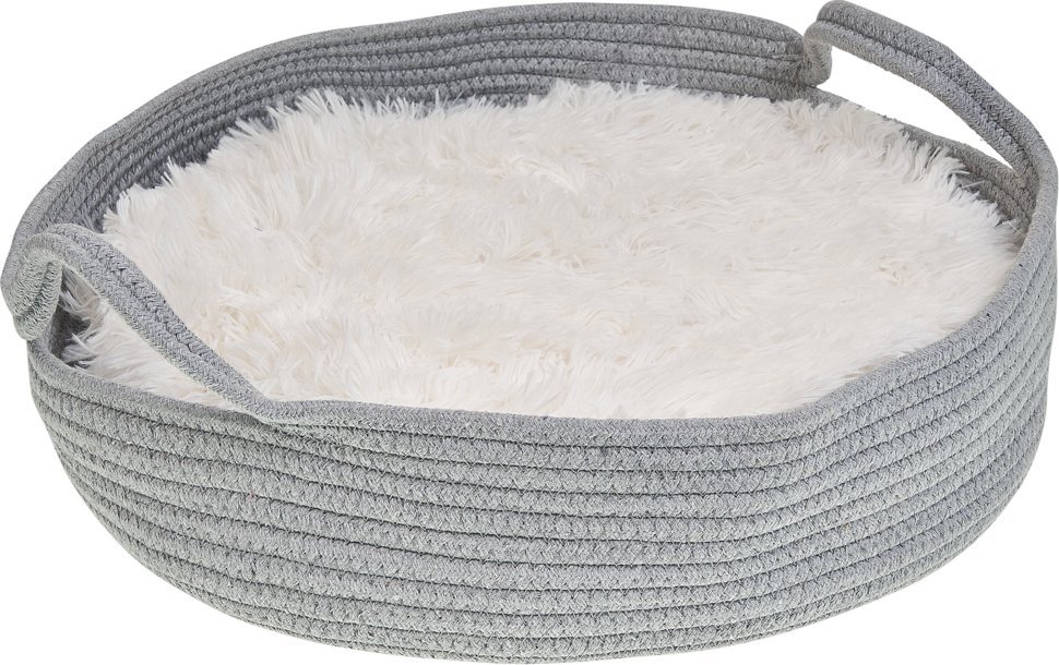 Beliani Legowisko 45 cm szare DALAMAN