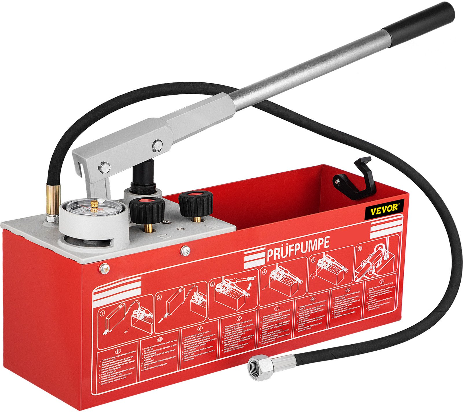 Pompa kontrolna ręczna do prób ciśnieniowych ciśnienia 12L