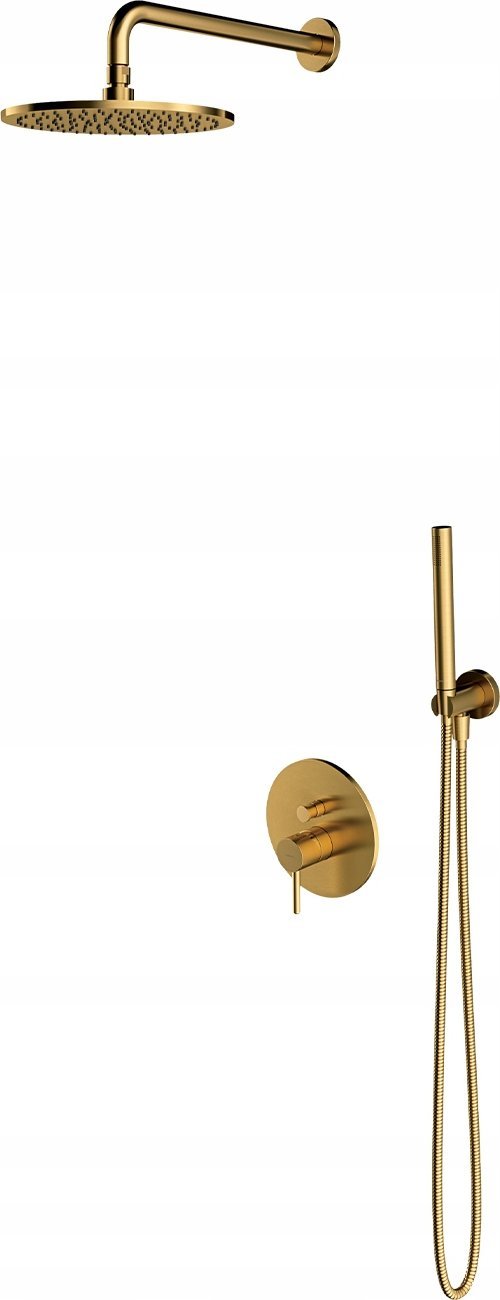 Bateria prysznicowa Omnires Y SYSTEM PRYSZNICOWY PODTYNKOWY ZŁOTY SZCZOTKOWANY