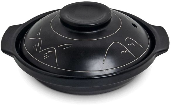 Garnek gliniany bao zai (Bo Chai), miska do gotowania z pokrywką śr. 18 cm - Jin Hua Li Ci