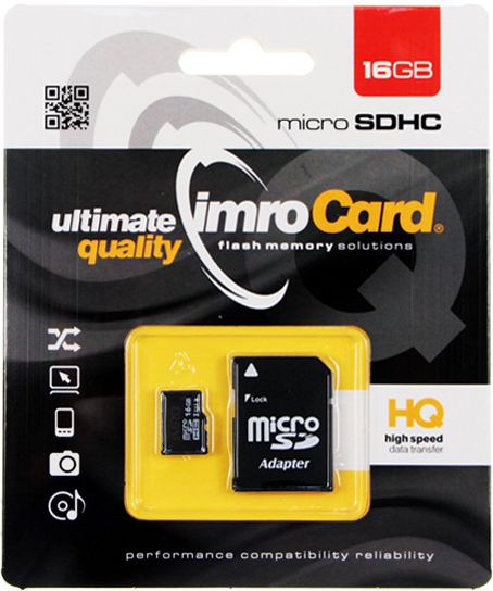 Karta Imro MicroSDHC 16 GB Class 10 UHS-I/U1 (KOM000558)