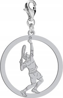 Radziszewska Jewellery Srebrny Charms z Tenisem ziemnym DEDYKACJA