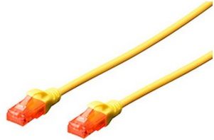 Digitus Patchcord U/UTP, Cat6, 5m, żółty (DK-1612-050/Y)