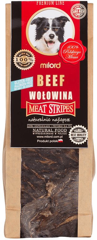 Milord Przysmak dla psa wołowina płaty 80 g