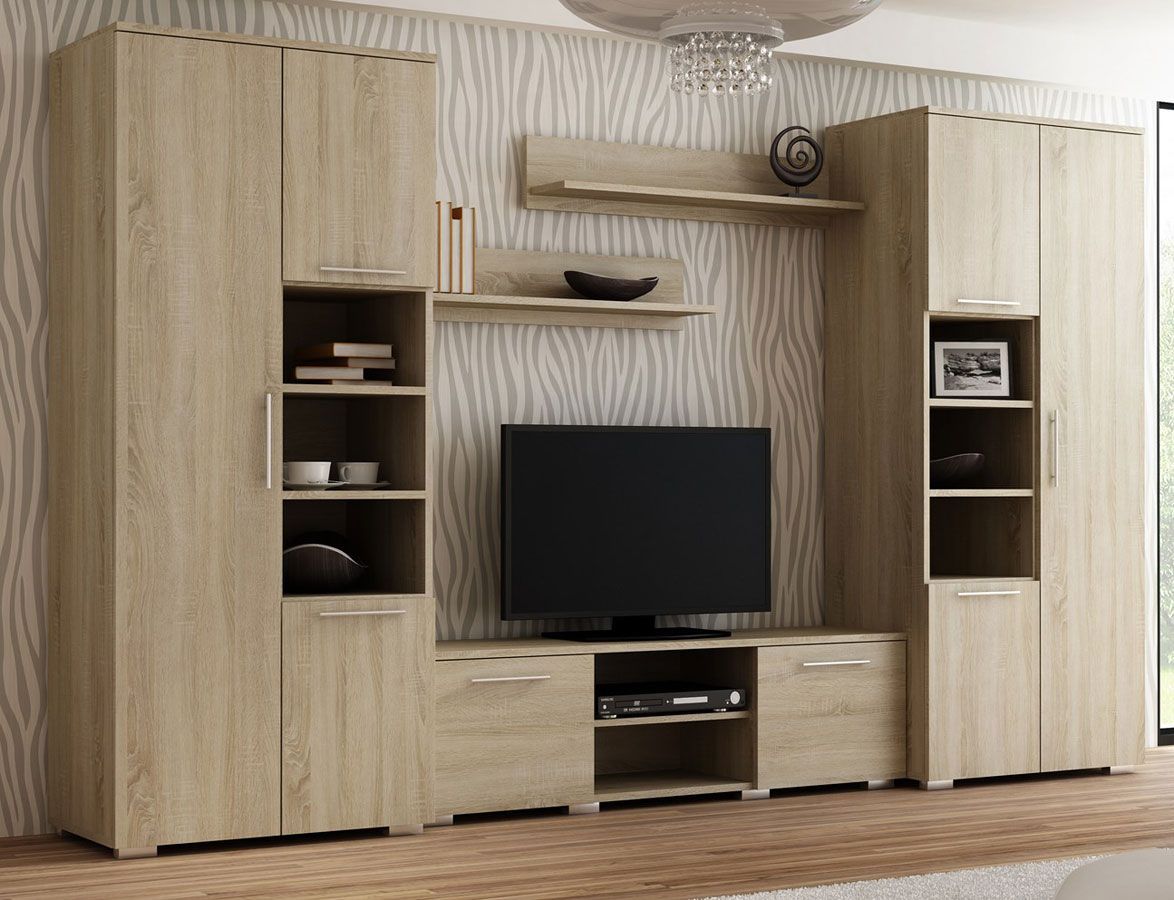 Elior Meblościanka Pixelo 5X - dąb sonoma