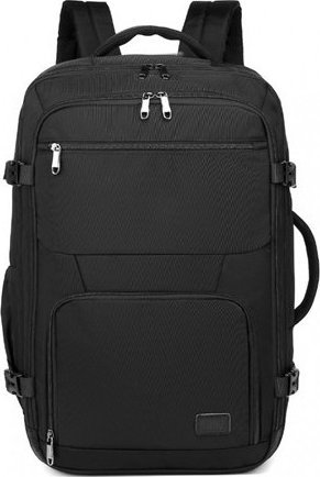 Plecak turystyczny Kono Czarny Plecak do Samolotu 55x40x23 LOT Ryanair WizzAir 40L Flex