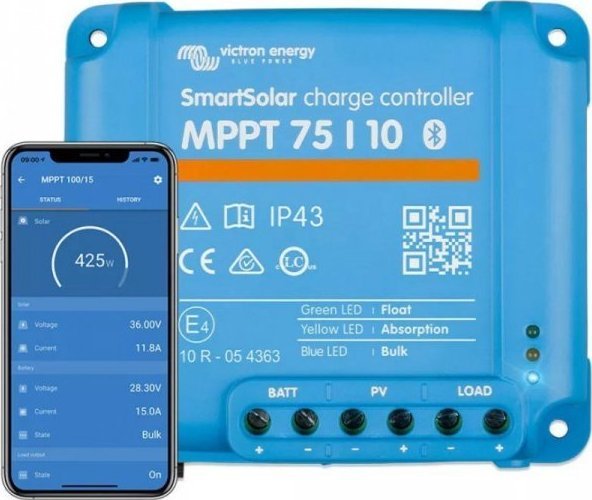 Victron Energy Victron Energy Regulator ładowania Smart 75V/10A BlueTooth