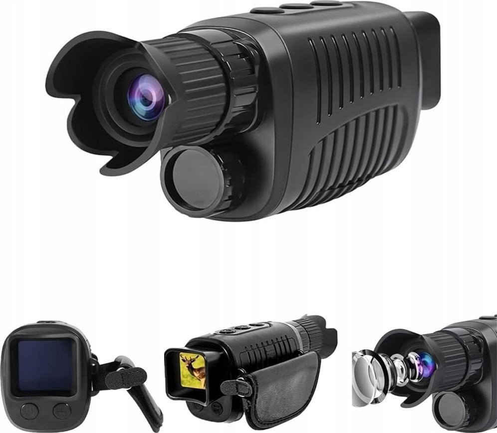 Noktowizor Apexel Monokular Noktowizor Ir Zoom 10x 24mm Ip56 Lcd 1,5"" Zdjęcia 10mp Filmy 1080p Apexel / Nv007