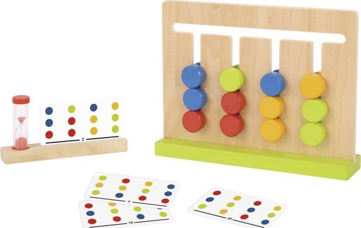Tooky Toy TOOKY TOY Gra Logiczna Układanka na Czas Kolory 30 Wzorów 18 el.