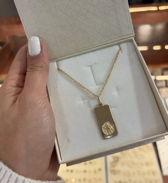 Złoty medalik Św. Krzysztof ME.00600 pr.585