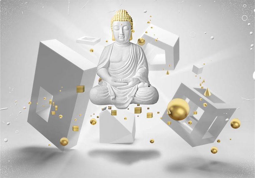 DecoNest Fototapeta - Geometryczna medytacja - 350X245