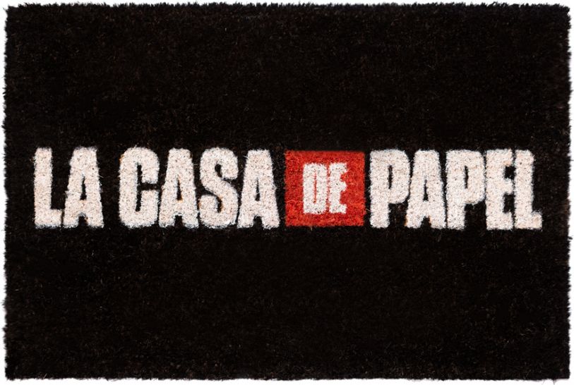 wycieraczka La Casa de Papel 60 cm PVC/włókno kokosowe czarna