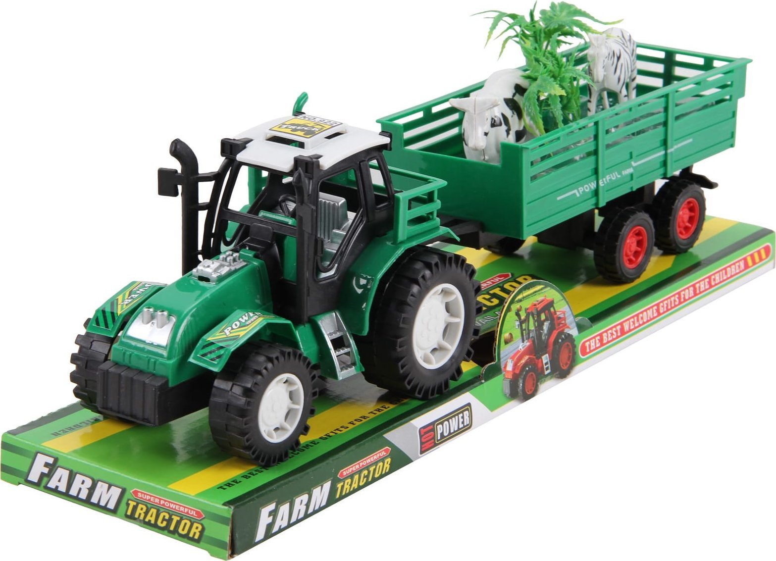 Trifox TRAKTOR Z PRZYCZEPĄ I ZWIERZĘTAMI