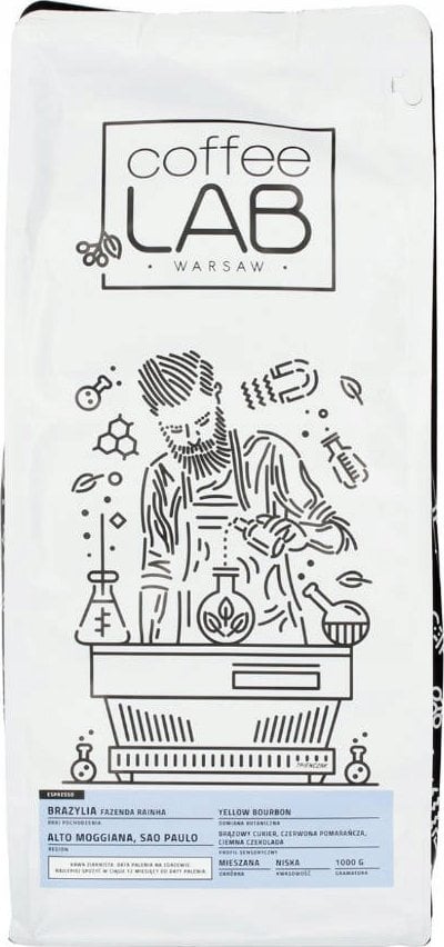 Kawa ziarnista Coffeelab Coffeelab - Brazylia Yellow Bourbon Fazenda Rainha Espresso 1kg