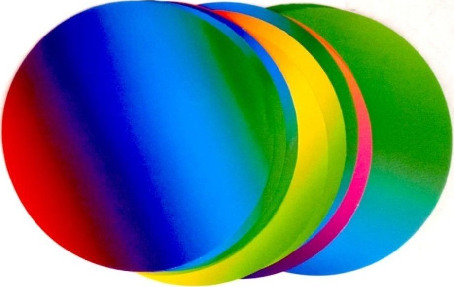 Titanum Origami tęczowe 100g koło 15cm 50 ark