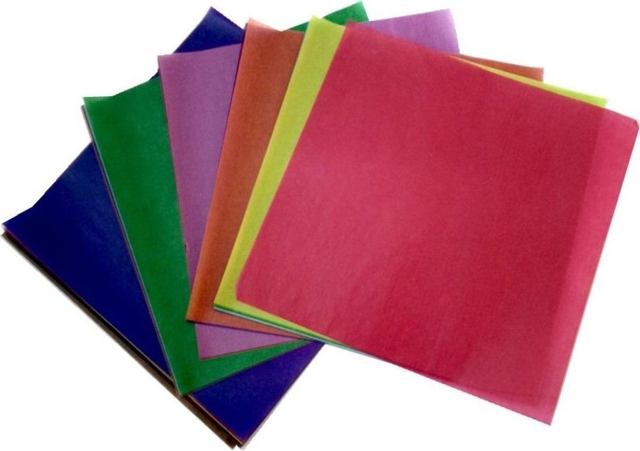 Papier origami transparentny 42g 10x10cm 50ark