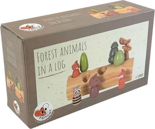 Drewniany sorter zwierzątka leśne