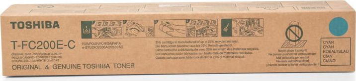 Toner Toshiba T-FC200E Cyan Oryginał (6AJ00000119)