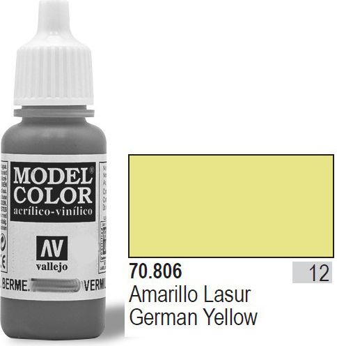 Vallejo Farba Nr12 Lazur Yellow 17ml