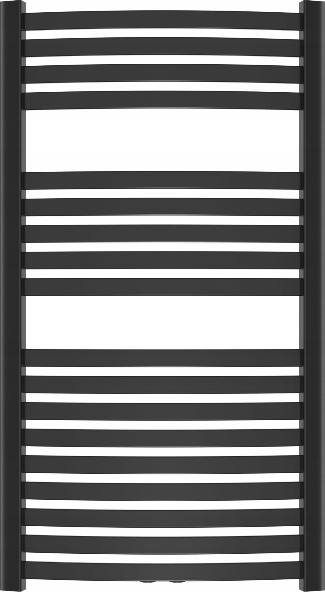 Towel dryer INVENA, 1200 x 540 mm, steel, black