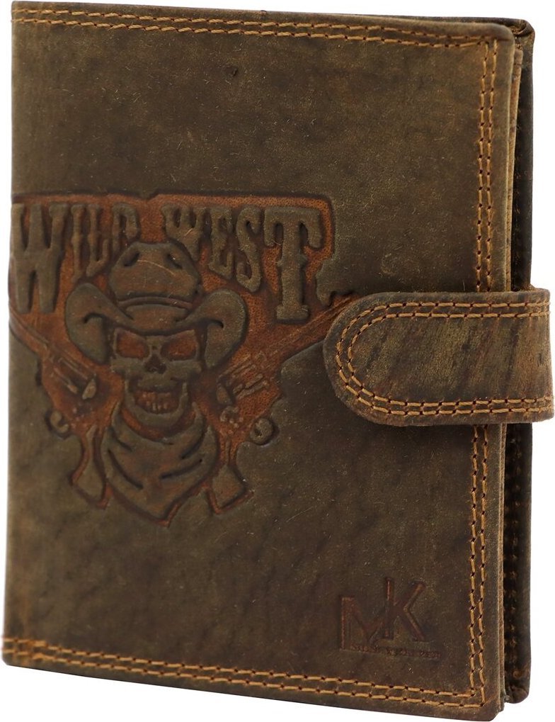 Money Kepper Skórzany męski portfel Money Kepper CCH 5601B NoSize