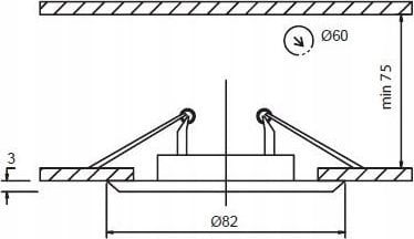 GREENLUX FaroForm Axel FF002162.0 oczko halogenowe oprawa stropowa 1x35W G5,3 MR16 chrom