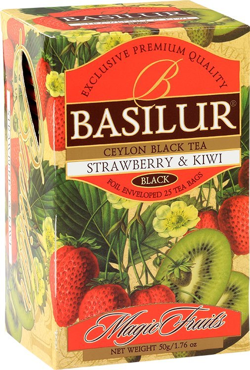 Basilur Herbata czarna Basilur Strawberry Kiwi 25x2g