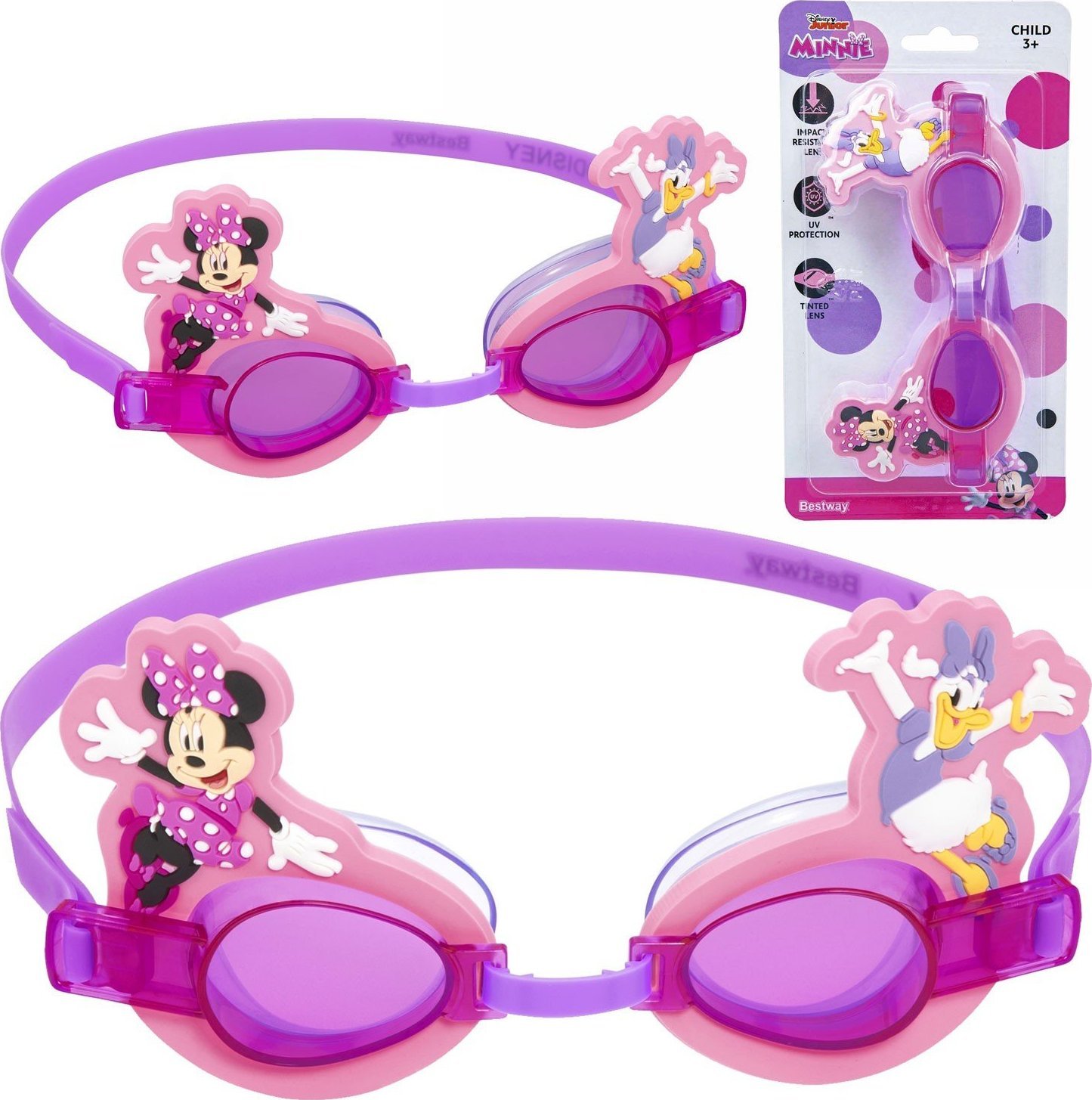 Bestway Okularki do pływania dla dzieci Minnie Bestway 9102T