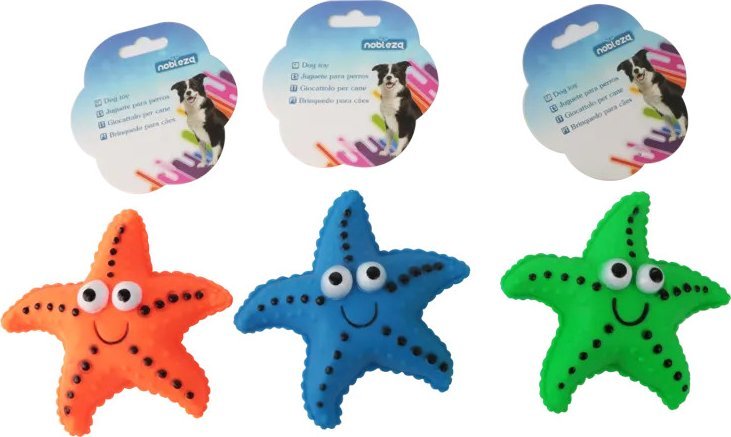 Nobleza Piszcząca winylowa zabawka w kształcie rozgwiazdy dla psa Piszcząca winylowa zabawka w kształcie rozgwiazdy dla psa