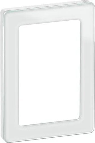 Lauritz Knudsen LAURITZ KNUDSEN FUGA PURE designramme glas 1,5 modul, hvid.