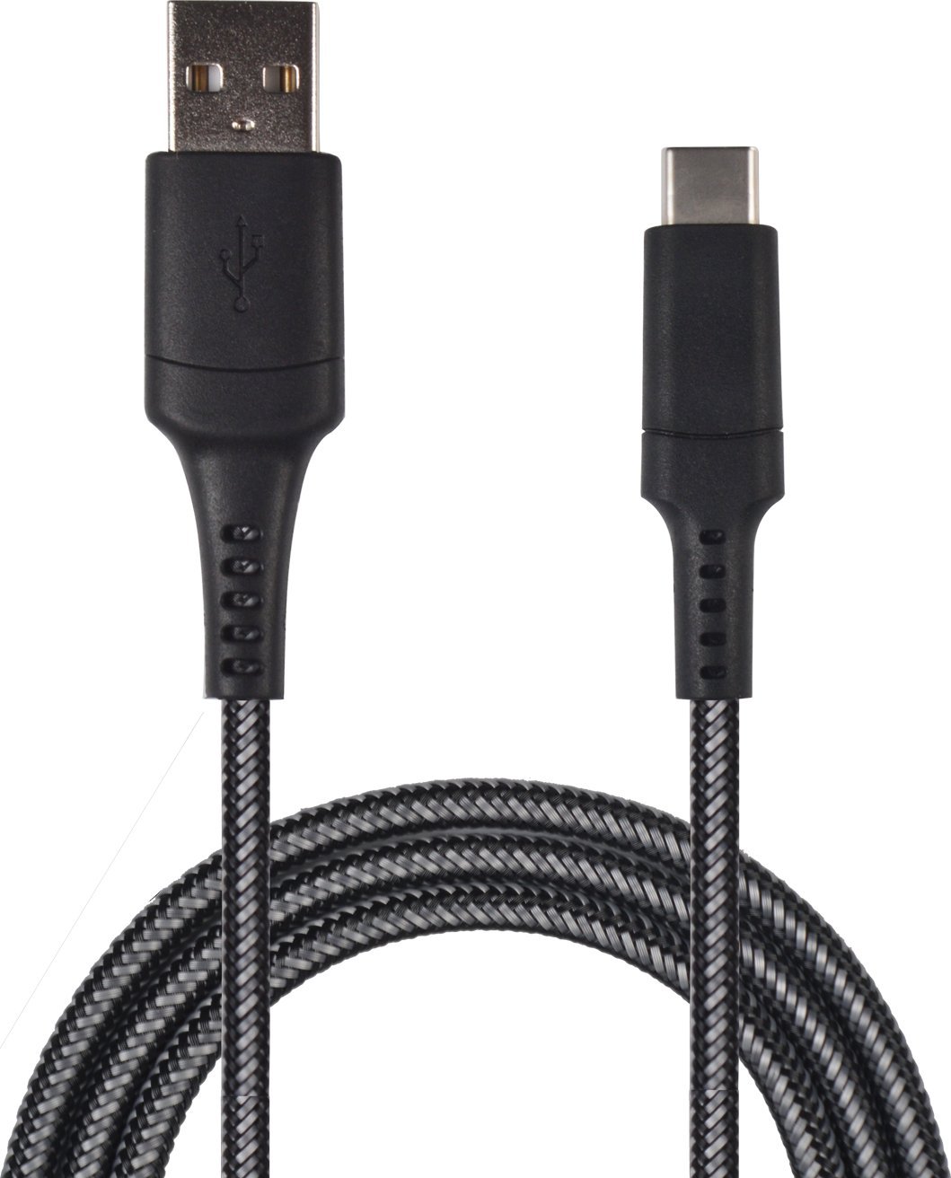Kabel USB 2GO USB-B - USB-C 1 m Czarny (795822)