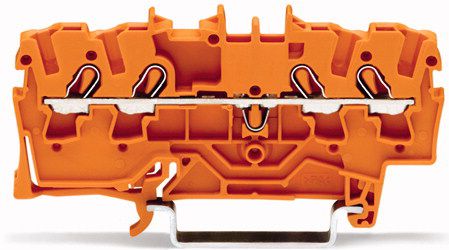 Wago Złączka szynowa 4-przewodowa 2,5mm2 pomarańczowa TOPJOBS (2002-1402)