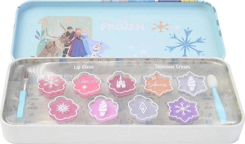 Disney Frozen Makeup Case Lip & Face Tin zestaw kosmetyków do makijażu dla dzieci