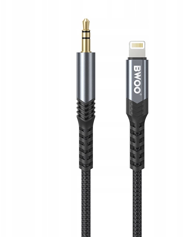 BWOO kabel AUX 3.5mm - Lightning BO-AUX068 czarny