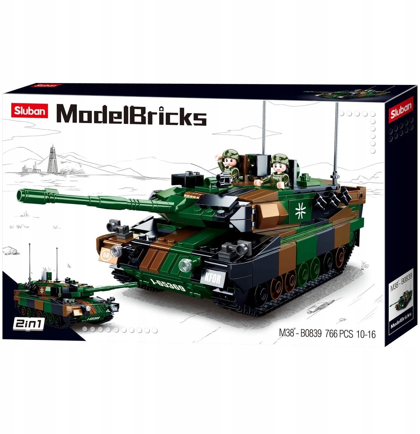 Sluban Konstruktorius niemiecki tank 766 det.