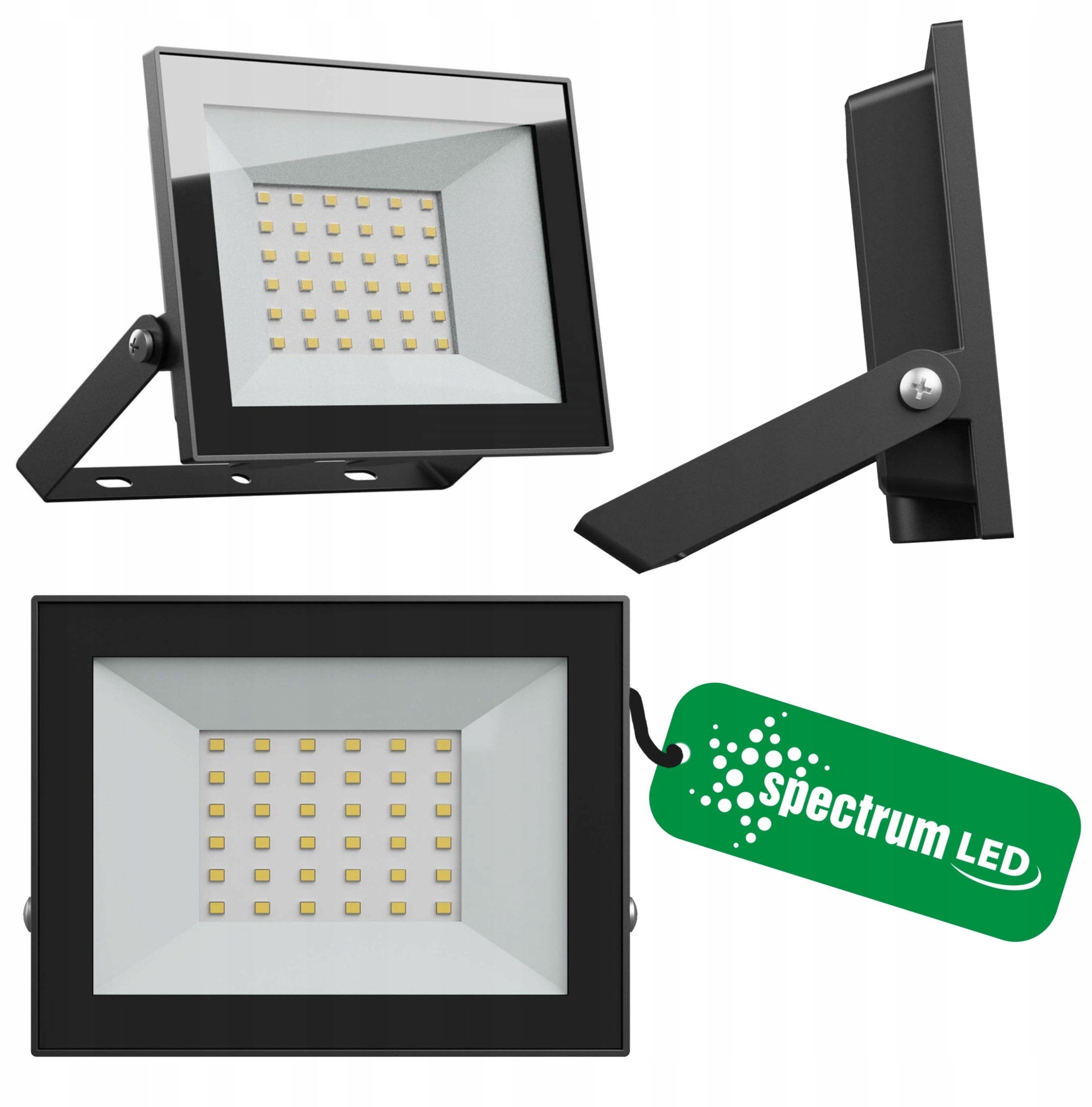 Naświetlacz SpectrumLED NOCTIS LUX NAŚWIETLACZ 30W NW 230V IP65 141x107x25mm CZARNY