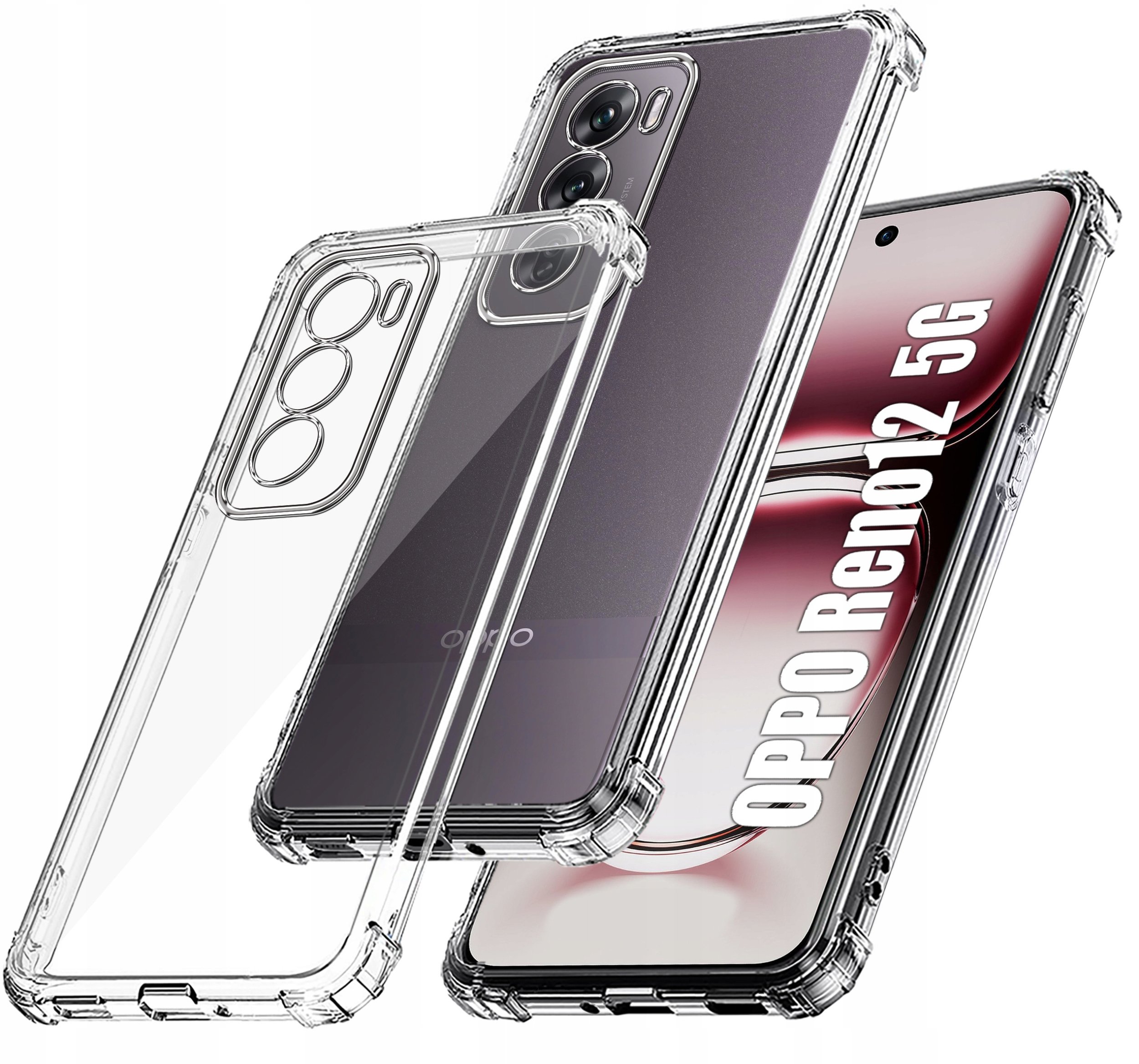 Etui do Oppo Reno 12 5G ANTI-SHOCK CLEAR CASE