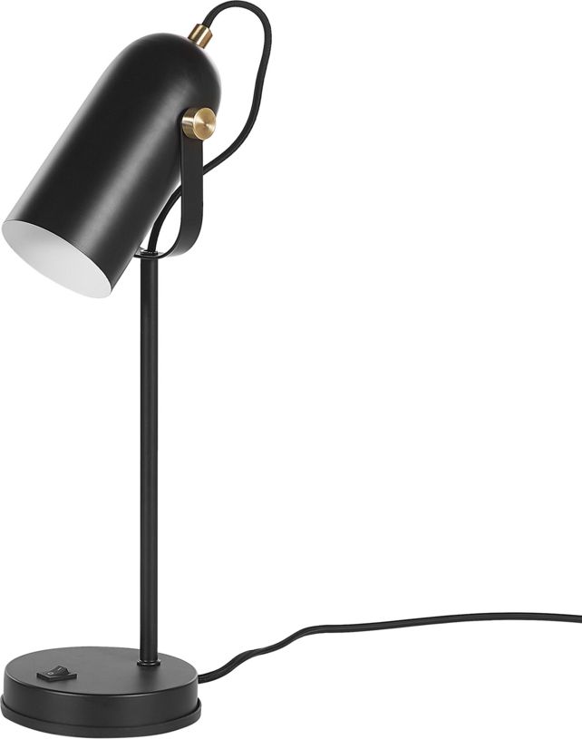Lampka biurkowa Beliani czarna (111307)