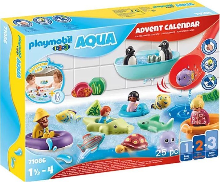 Playmobil Playmobil 71086 1.2.3 AQUA: Advent calendar bathing fun, construction toys