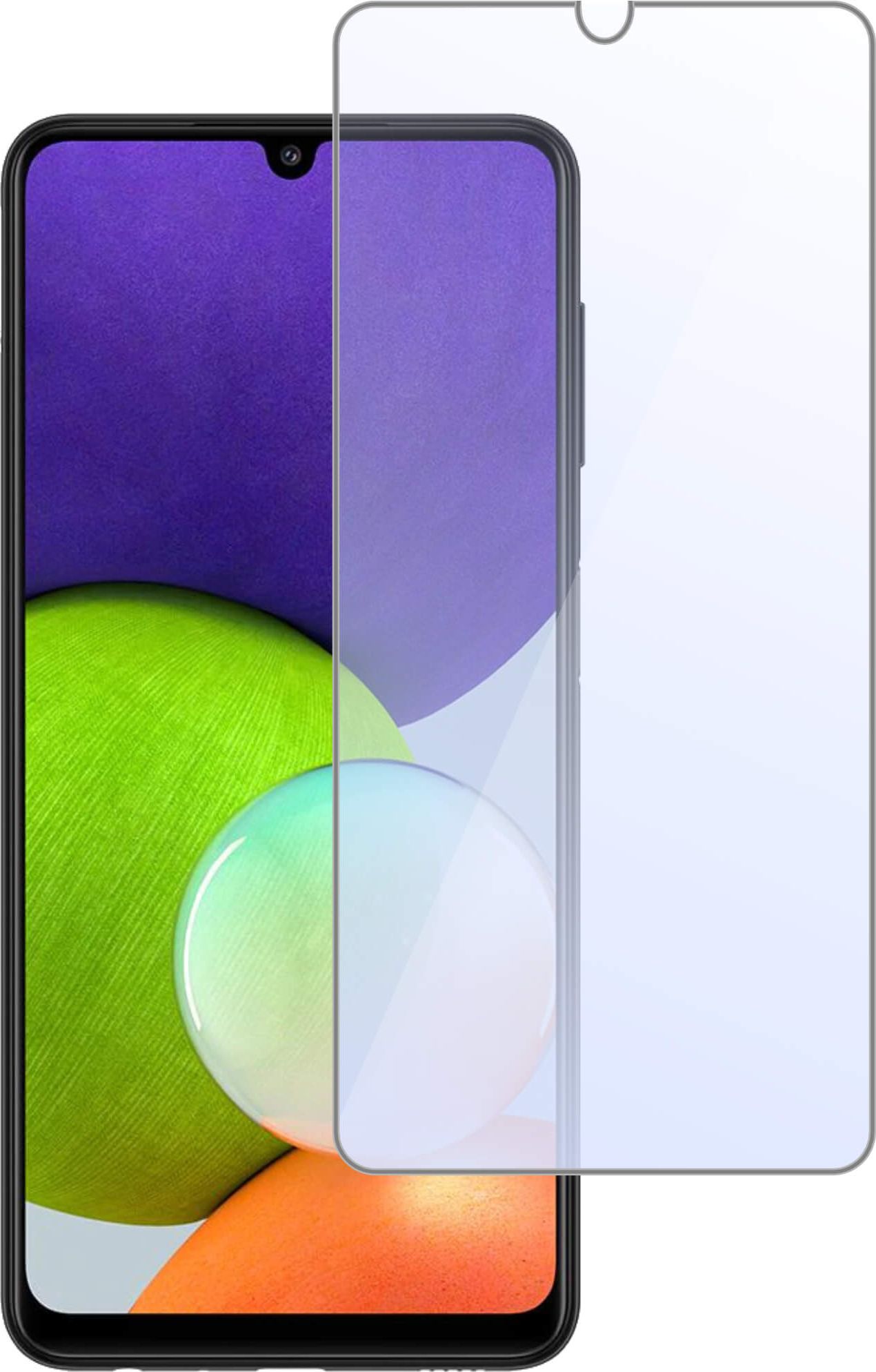 etumi Szkło Hartowane 9H Do Samsung Galaxy A22 4G (Lte) Szkiełko Ochronne Na Ekran Twarde Płaskie Przód / Ochrona Matrycy Telefonu Glas0288