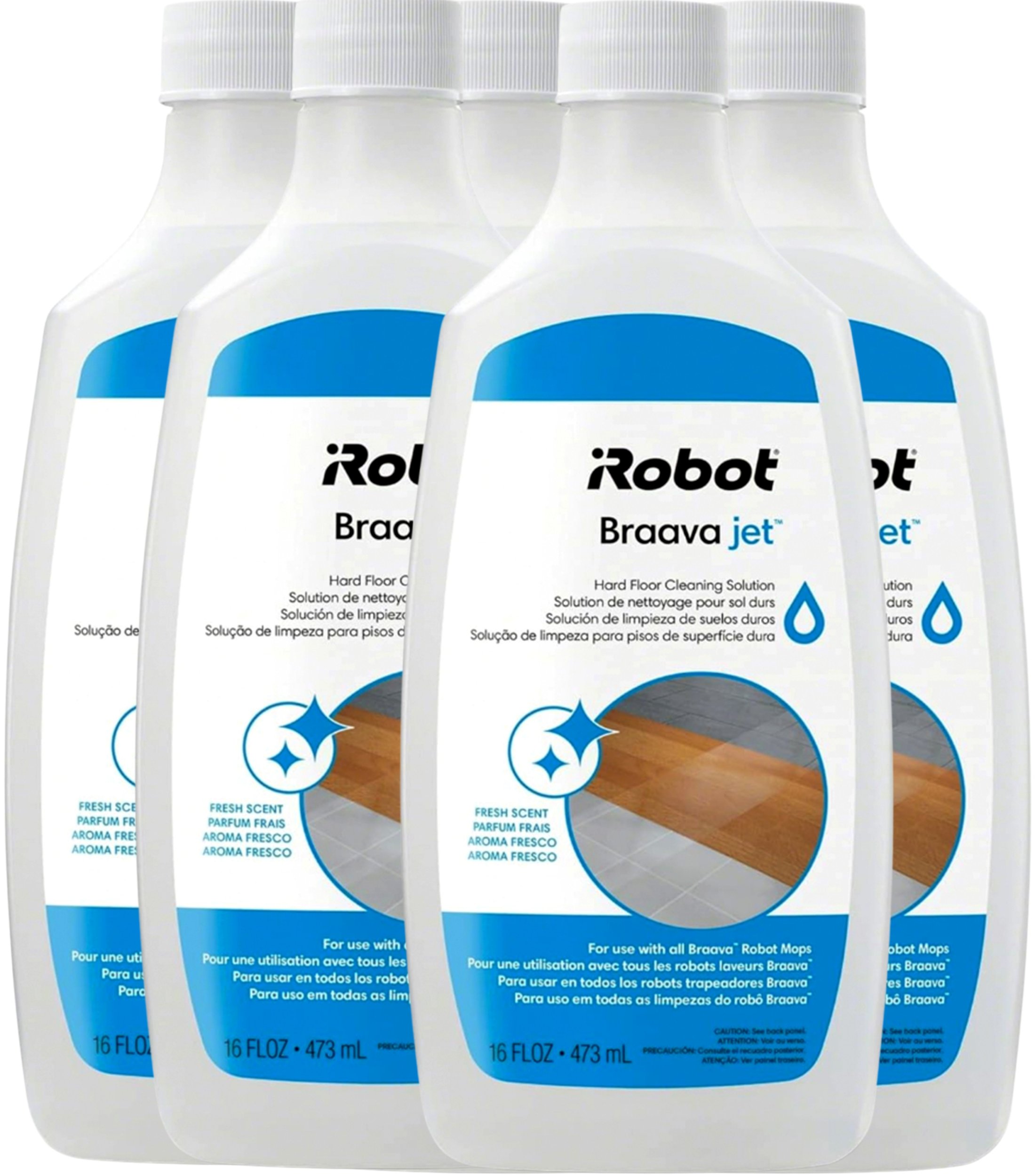 5x Płyn, koncentrat 473 ml do mycia podłóg iRobot Braava, Scooba, Roomba Combo