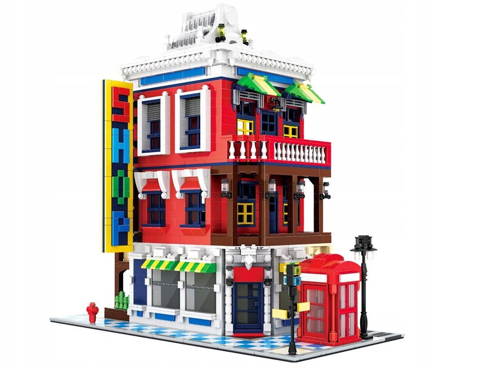 Klocki SERIA Świat-architektura stylu SKLEP NAROŻNY Londyn 2347ele ZA5748 EDUKAMP