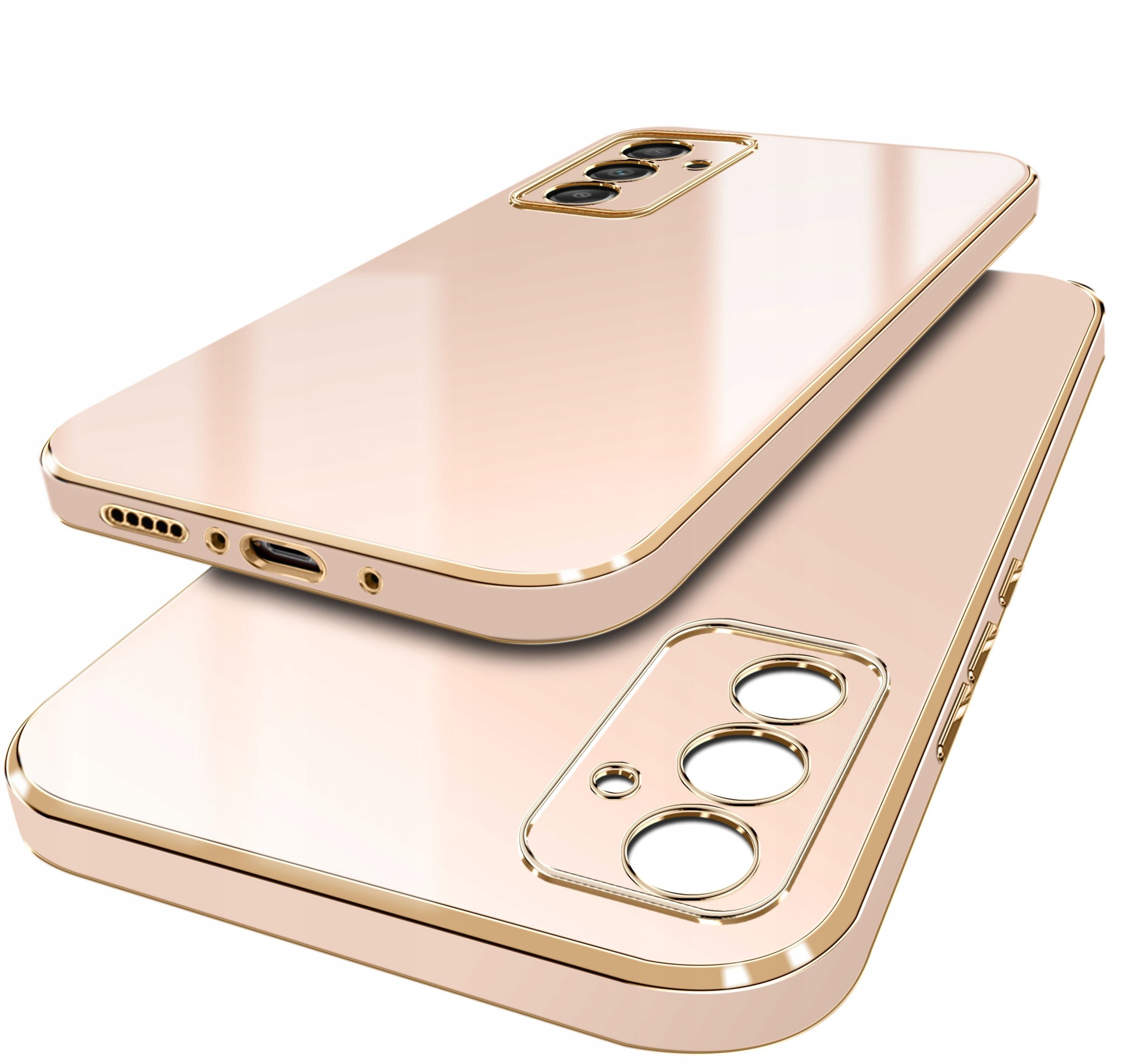 Etui do Samsung Galaxy A35 | A35 5G GOLDEDGE CASE GLAMOUR PLECKI + Szkło 9H